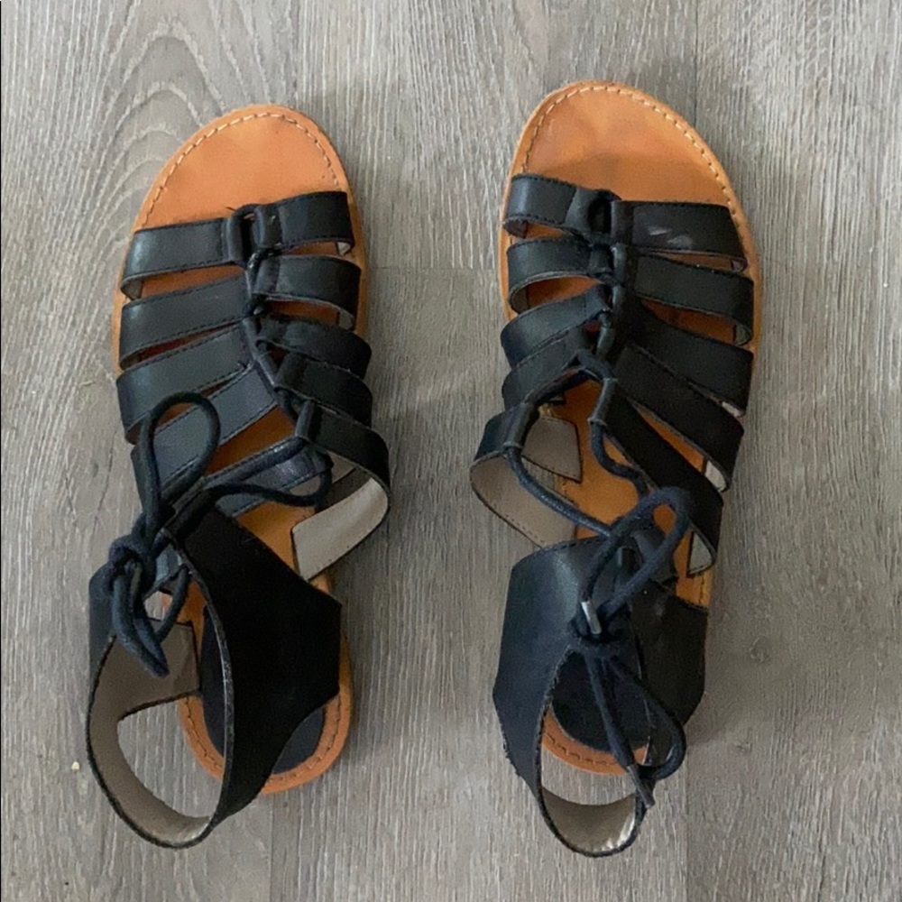 Black Laced Sandals
